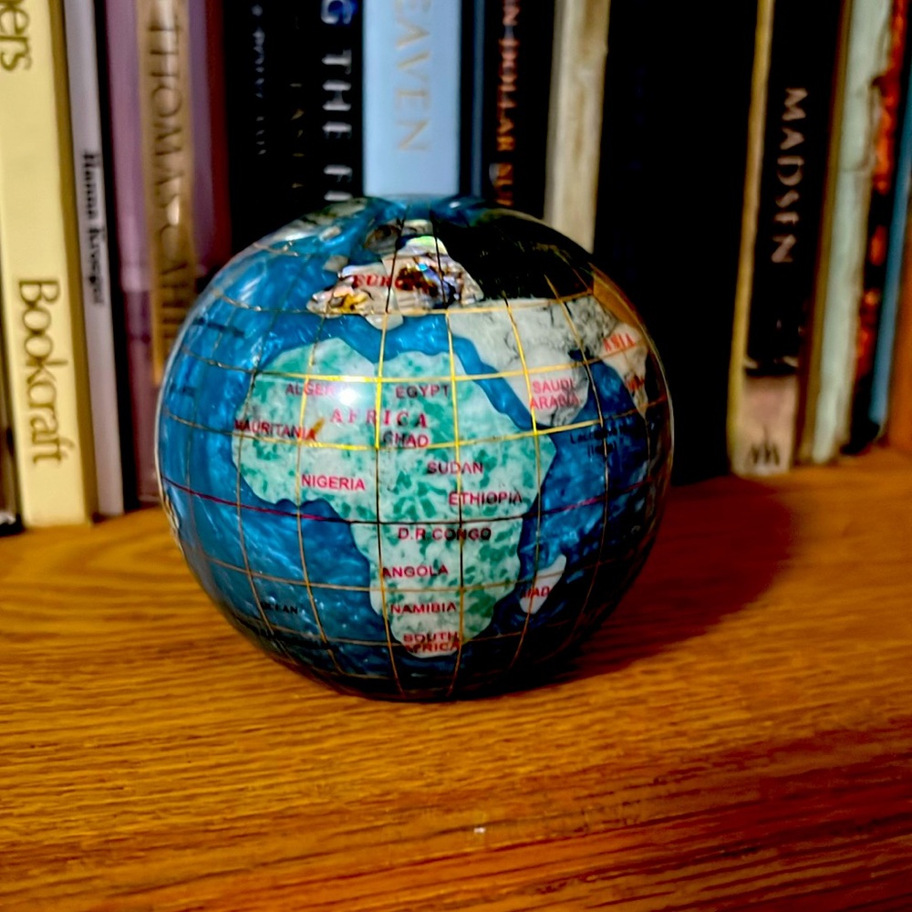 Gorgeous Gemstone globe, made from all genuine gems